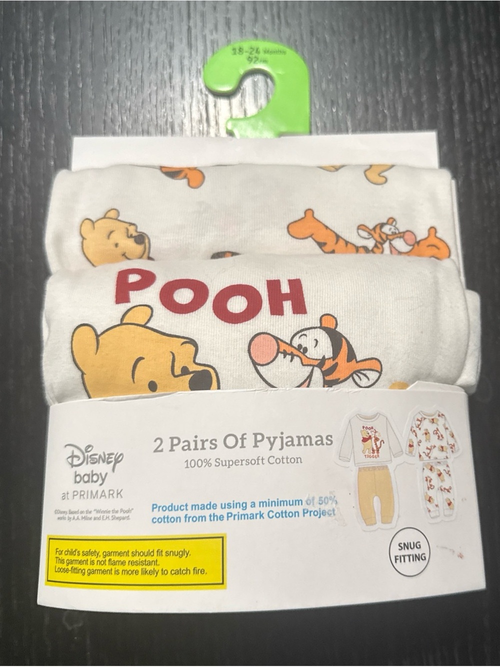 Disney baby at Primark Winnie The Pooh 2 Pairs Of Pyjamas 18-24 Months